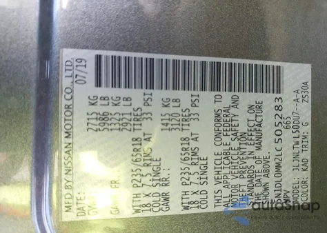 2020 Infiniti Qx60 Luxe Awd from USA, damaged, VIN 5N1DL0MM2LC505283